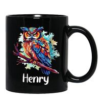Personalized Name Owl Coffee Mug Gift For Men Women Birthday, Customized Owl Lover Travel Tea Cup 11
