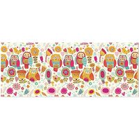 OTVEE 3 Rolls Birthday Wrapping Paper Roll - Beautiful Owls and Flowers Design Gift Wrapping Paper f