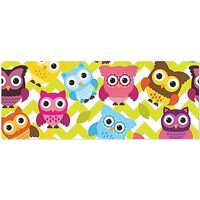 OTVEE 3 Rolls Birthday Wrapping Paper Roll - Tileable Owl Background Design Gift Wrapping Paper for 