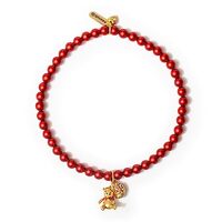 Disney Winnie the Pooh Red Pearl Stretch Bracelet