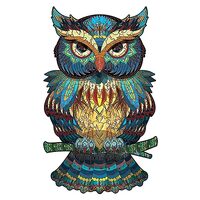 KTHOFCY Colorful Owl Wooden Jigsaw Puzzles, 200 Piece Uniquely Irregular Shaped Wooden Jigsaw Puzzle