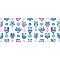 OTVEE 3 Rolls Birthday Wrapping Paper Roll - Funny Owls and Flowers Design Gift Wrapping Paper for B