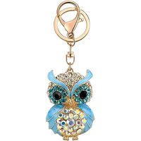 Cute Keychain Women Key Chains For Car Kawaii Anime Crystal Bling Pink Keychains Ring For Bag Purse 
