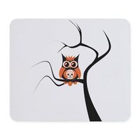 CafePress Orange Sugar Skull Owl in TRE Mousepad Non-Slip Rubber Gaming Mousepad