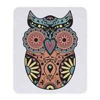CafePress Sugar Skull Owl Color Mousepad Non-Slip Rubber Gaming Mousepad