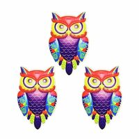 DEZARO 3Pcs Owl Style Patch, Self-Adhesive Graffiti Latest Version Multifunctional Patch(not Embroid