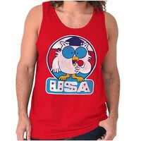 Tootsie Mr Owl USA American Patriot Tank Top T Shirts Men Women Red