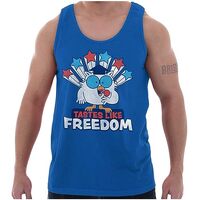 Tootsie Owl USA Tastes Like Freedom Tank Top T Shirts Men Women Royal