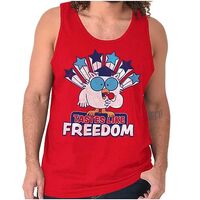 Tootsie Owl USA Tastes Like Freedom Tank Top T Shirts Men Women Red