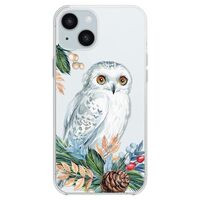 Blingy's for iPhone 15 Case, Women Girls Cute Floral Owl Style Fun Animal Pattern Bird Design T