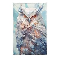 Owl Tapestry Wild Animal Bedroom Decoration Psychedelic Magic Curtain Wall Hanging for Room Home Bed