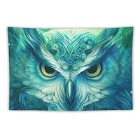 Owl Tapestry Psychedelic Bedroom Decoration Fantasy Bird Magic Curtain Wall Hanging for Room Home Do