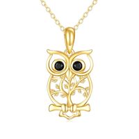 KECHO 14k Gold Owl Necklace for Women Tree of Life Gold Pendant Jewelry Gifts for Her