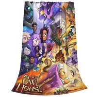 The Owl Anime House Blanket Soft Cozy Throw Blanket Flannel Blankets for Bed Car Couch Living Room T