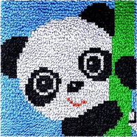 Latch Hook Rugs Kits for Kids Adults Beginners, Dinosaur Owl Smile Star Sunflower Dog Panda Small La