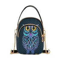 Owl Crossbody Bag for Women,Small Ccrossbody Purse Owl Theme Cell Phone Purse Wallet Owl Shoulder Pu