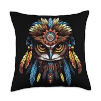 Native American Day American Indian Indigenous Owl Native American Indian Headdress Feather Tribal A