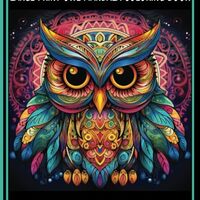 Large Print Owl Mandala Coloring Book: 25 Large Print Mandala Designs with Blotter Pages