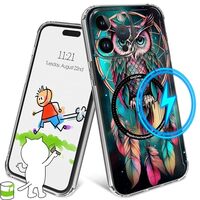 for iPhone 15 Pro Max Clear Case 6.7" with MagSafe Slim Lightweight Transparent Hard PC Back So