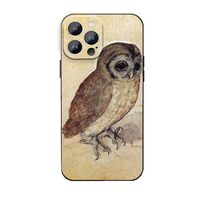 Artizgcase Cover for iPhone 14 Pro Max, Cool Retro Animal The Little Owl by Albrecht Durer Phone Cas