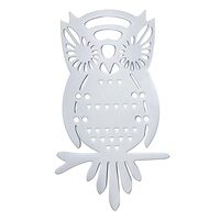 CAIRIAC Owl Brooches, Steel Brooch Pins, Fashion Clothes Pins, Silver Brooches Accessory Gift for Gi