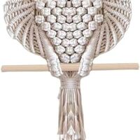 Owl Macrame Wall Hangings Handwoven Owl Tapestry Dream Catcher Cotton Rope Woven Owl Mural Macrame D