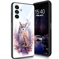 Bxgolkgd Designed for Samsung Galaxy A14 5G 6.6" 2023 Case,Tempered Glass Back Cover Designed w