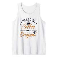 Fueled by Coffee and Origami Owl Paper Crane Folding Origami Tank Top