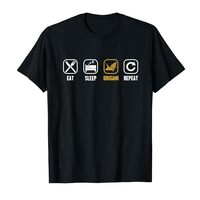 Eat Sleep Origami Repeat Folding Owl Paper Crane Origami T-Shirt