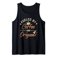 Fueled by Coffee and Origami Owl Paper Crane Folding Origami Tank Top