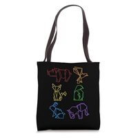 Origami LGBT Rainbow Owl Paper Crane Folding Master Origami Tote Bag