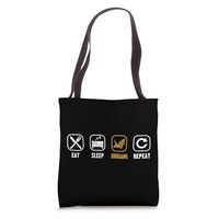 Eat Sleep Origami Repeat Folding Owl Paper Crane Origami Tote Bag