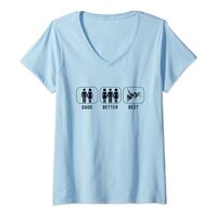 Good Better Best Origami Owl Paper Crane Folding Origami V-Neck T-Shirt