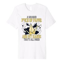 A Squared Piece Of Paper Paper Crane Folding Owl Origami Premium T-Shirt