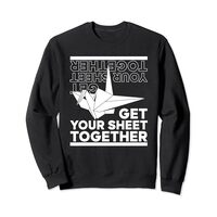 Get Your Sheet Together Paper Crane Folding Owl Origami Sweatshirt