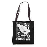 I'd Crease That Owl Paper Crane Folding Master Origami Tote Bag
