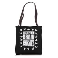 Train Your Brain Create More Cranes Folding Owl Origami Tote Bag