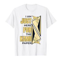 Just Here For The Kami Paper Folding Owl Paper Crane Origami T-Shirt