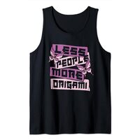 Less People More Origami Owl Paper Crane Folding Origami Tank Top