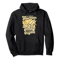Today I'm Doing Origami Paper Crane Folding Owl Origami Pullover Hoodie