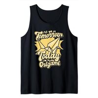 Today I'm Doing Origami Paper Crane Folding Owl Origami Tank Top