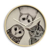 SIGNLEADER 24 Inches Round Wooden Wall Clock Silent Battery Operated, Home Decorative Large Wall Clo