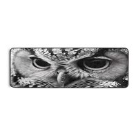 Burbuja Owl Runner Rug 24x72 in, Washable Non Slip Area Rug with Rubber Backing, Floor Mat for Livin