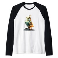 Origami Owl Japanese Art Paper Folding Artist Raglan Baseball Tee