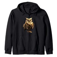 Origami Owl Japanese Art Paper Folding Artist Zip Hoodie