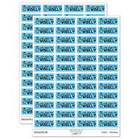 Use Your Time Wisely Owl Teacher Student School Sticker Pack - Gloss Finish - Mini 1.25" Size -