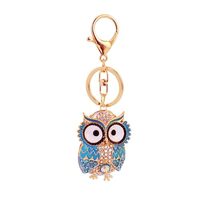 SEADEAR Rhinestones Owls Car Keychain Cute, Car Keys for Women Gilrs Rhinestone Animal Key Chains Ke