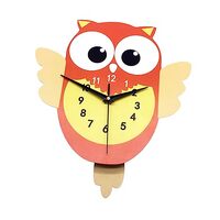 LIFKOME 1pc Kids Room Clock Wall Watch Clock Chiming Wall Clock Hanging Wall Clock Wallclock Owl Han