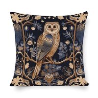 Couch Pillow Covers Wonderland Barn Owl Pillow Cases 16"x16" Cute Animal Owl Throw Pillow 