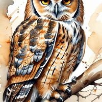 DIY 5D Diamond Painting Kits for Adults Watercolor Diamond Art Owl Diamond Painting Birds Full Drill